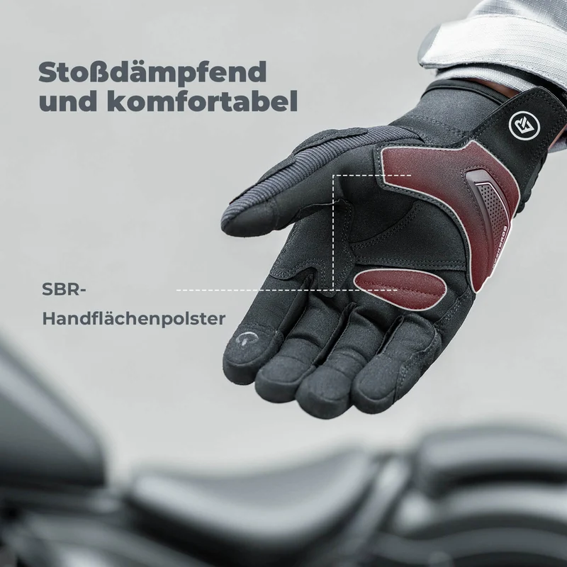 ROCKBROS Motorradhandschuhe Atmungsaktiv Handschuhe Сэнсарны экран