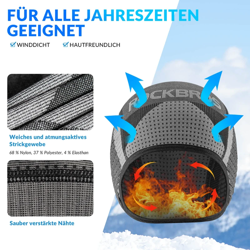 Цёплы Fahrradmütze Atmungsaktiv Sport Funktionsmütze