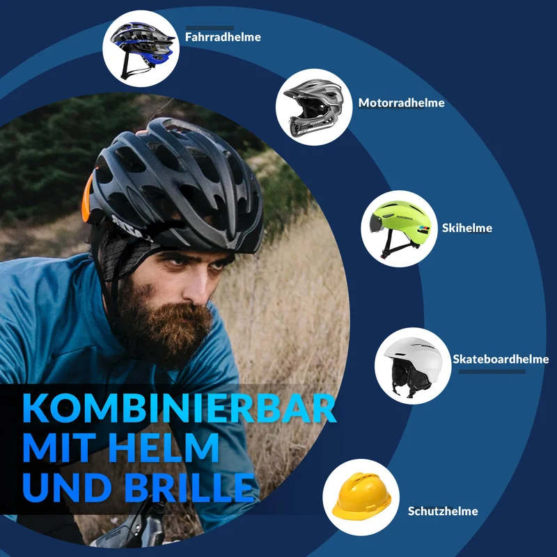 Цёплы Fahrradmütze Atmungsaktiv Sport Funktionsmütze