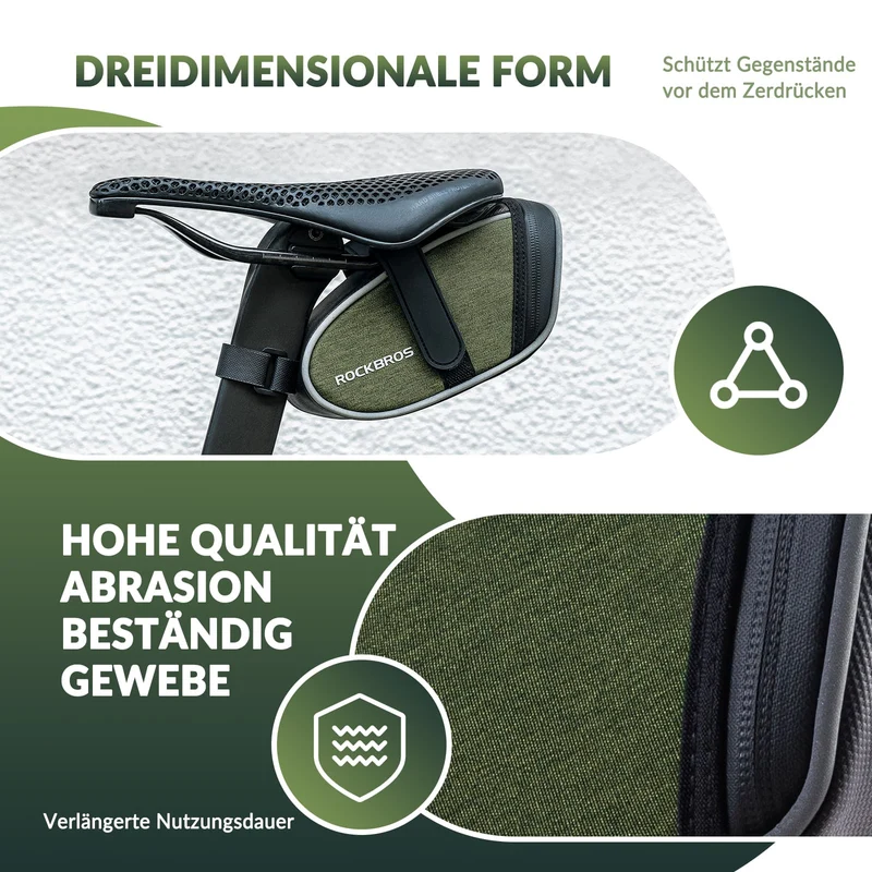 ROCKBROS Satteltaschen Wasserabweisend Werkzeugtasche 2024 nieuwe stijl