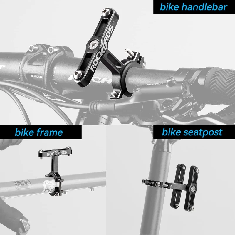ROCKBROS Alu Universele Fleshalter Adapter voor Fahrrad en Motorrad