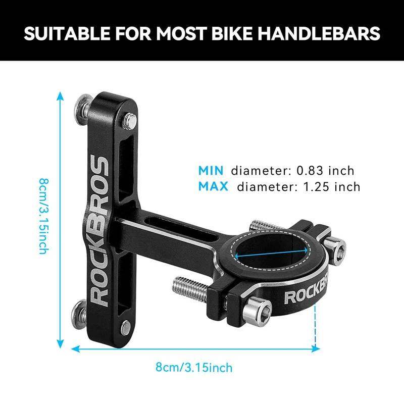 ROCKBROS Alu Universele Fleshalter Adapter voor Fahrrad en Motorrad