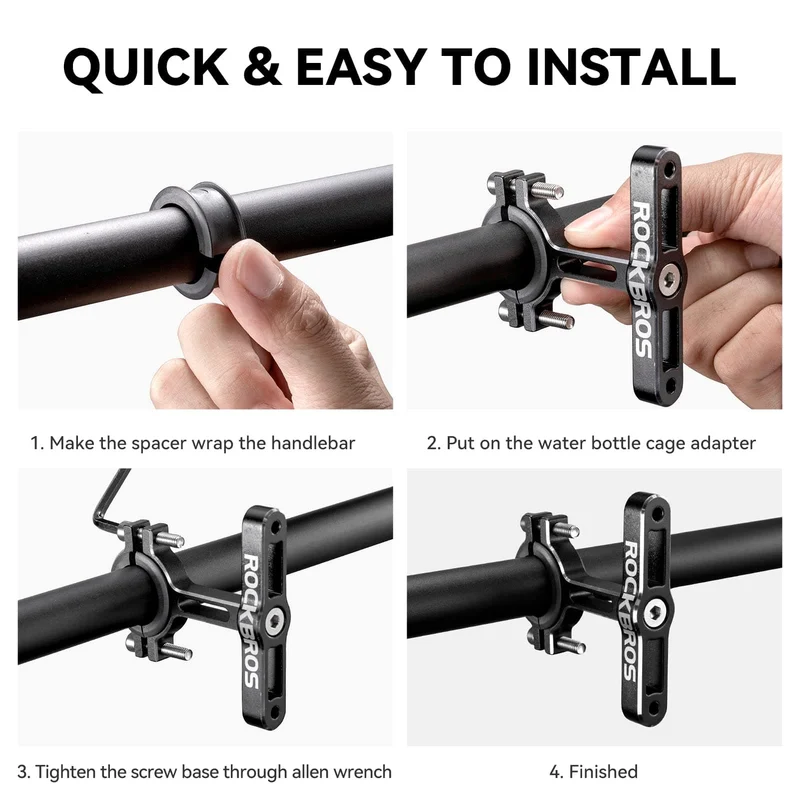 ROCKBROS Alu Universele Fleshalter Adapter voor Fahrrad en Motorrad