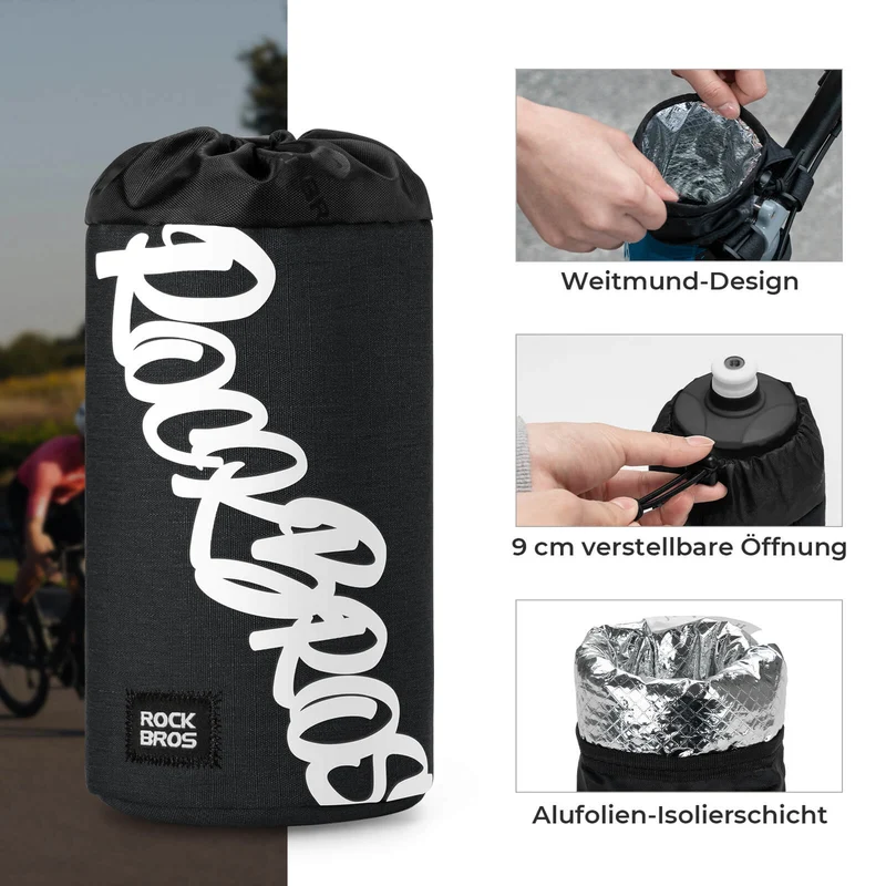 Fahrrad Lenkertasche Mini 1L voor Trinkflaschen Ø9 cm