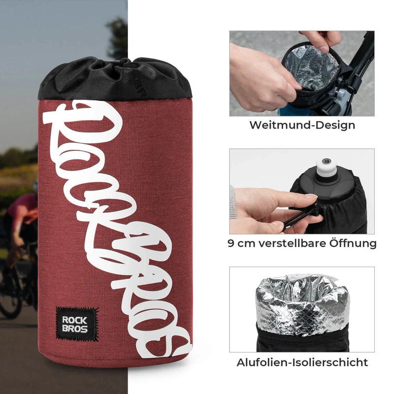 Fahrrad Lenkertasche Mini 1L voor Trinkflaschen Ø9 cm