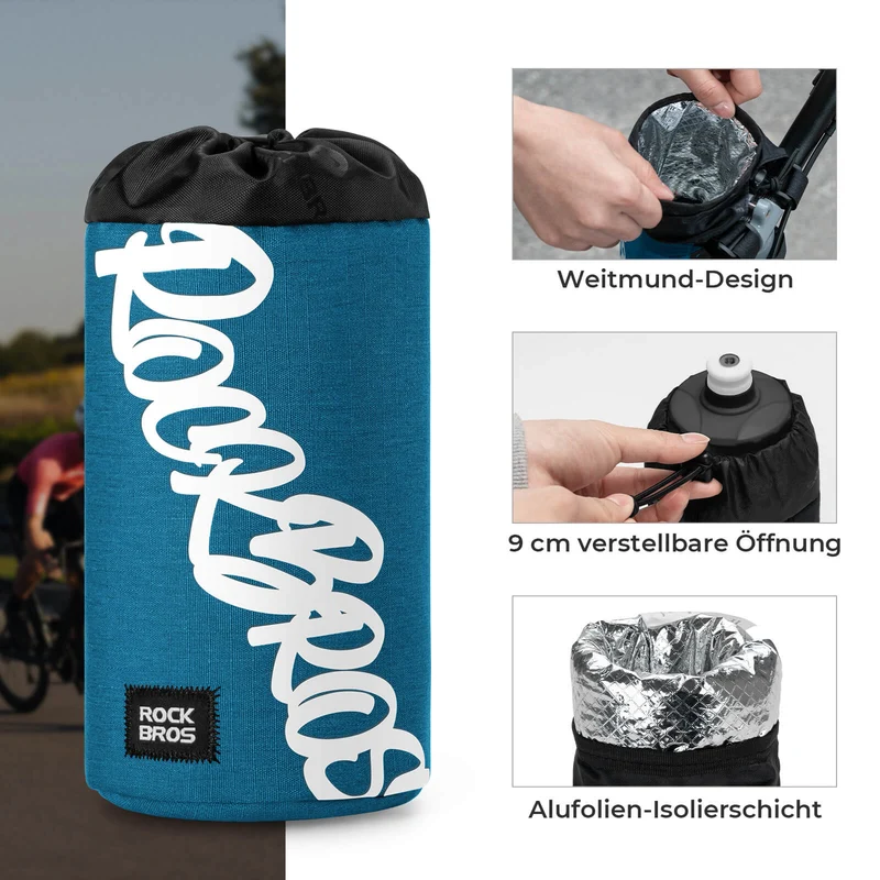 Fahrrad Lenkertasche Mini 1L voor Trinkflaschen Ø9 cm