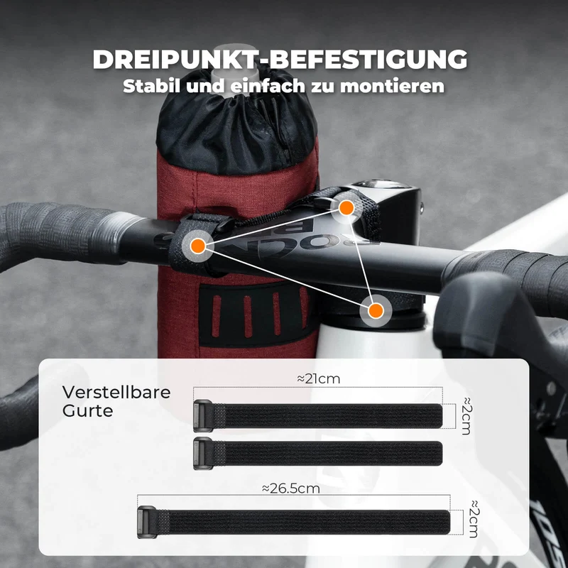 Fahrrad Lenkertasche Mini 1L voor Trinkflaschen Ø9 cm