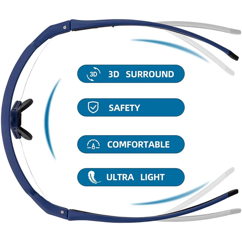 ROCKBROS Sonnenbrille voor mannen en vrouwen UV-Schutz Fahrradbrille