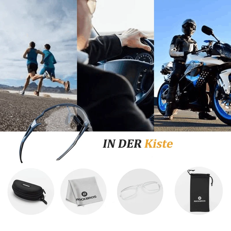 ROCKBROS Sonnenbrille voor mannen en vrouwen UV-Schutz Fahrradbrille