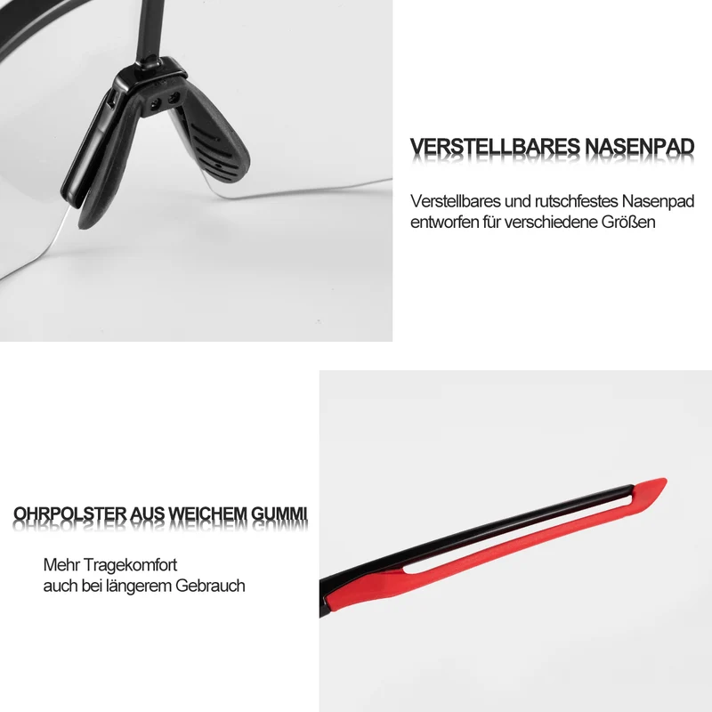 ROCKBROS Sonnenbrille voor mannen en vrouwen UV-Schutz Fahrradbrille