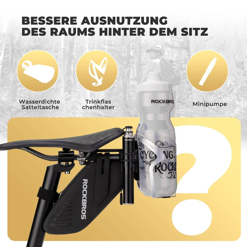 ROCKBROS Fahrrad Flaschenhalter Adapter Aluminium Einstellbar Halterung