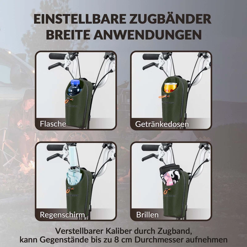 ROCKBROS Lenkertasche Flaschentasche Trinkflaschenhalter Multifunctioneel ontwerp