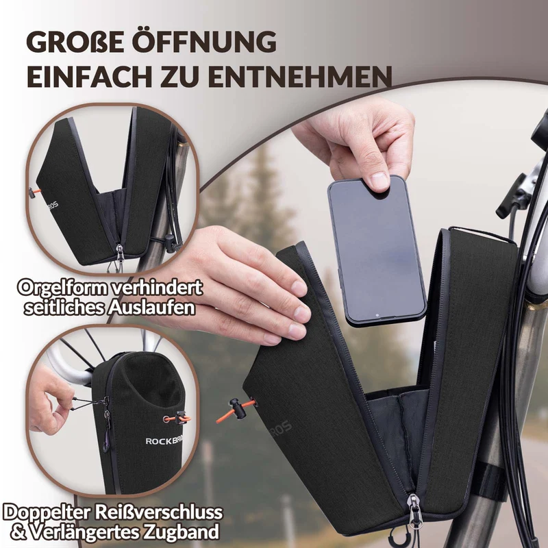 ROCKBROS Lenkertasche Flaschentasche Trinkflaschenhalter Multifunctioneel ontwerp