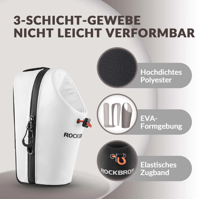 ROCKBROS Lenkertasche Flaschentasche Trinkflaschenhalter Multifunctioneel ontwerp