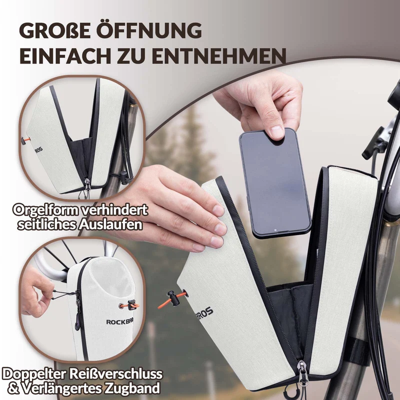 ROCKBROS Lenkertasche Flaschentasche Trinkflaschenhalter Multifunctioneel ontwerp