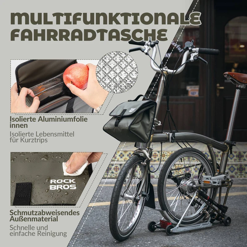 ROCKBROS Fahrradtas Lenkertas Fronttas met Schultergurt