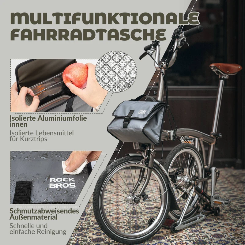 ROCKBROS Fahrradtas Lenkertas Fronttas met Schultergurt