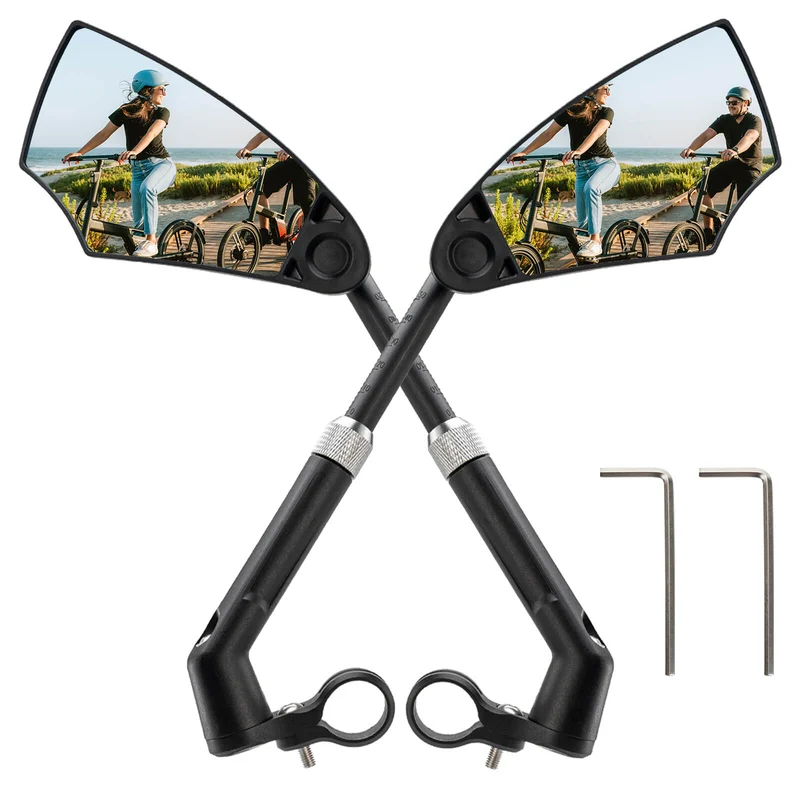 Fahrradspiegel Rückspiegel 360°Drehbar Klappbar für Lenker 20–23 мм