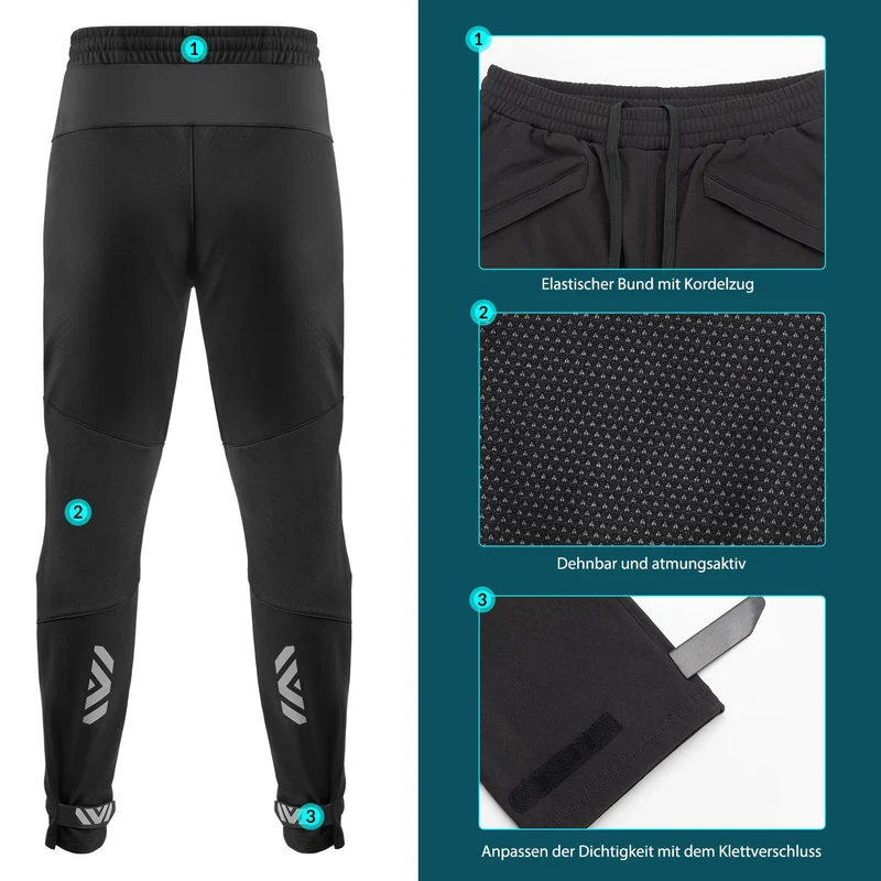 ROCKBROS Winter Radlerhose Herren Lange Fahrradhose Цёплы фліс