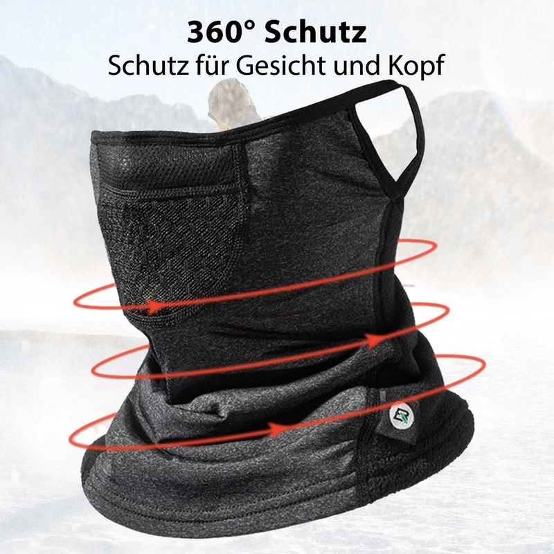 ROCKBROS Winterwarme bivakmutsen Halbe Sturmhaube Unisex