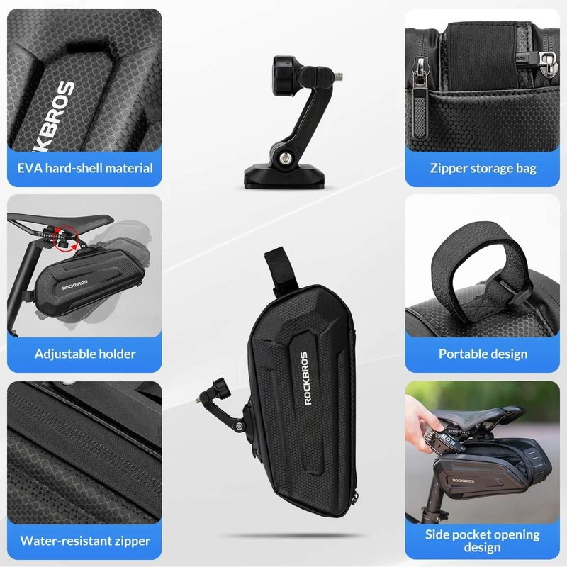 ROCKBROS 3D Hard Shell Fahrrad Satteltasche mit Schnellverschluss 1,8 л