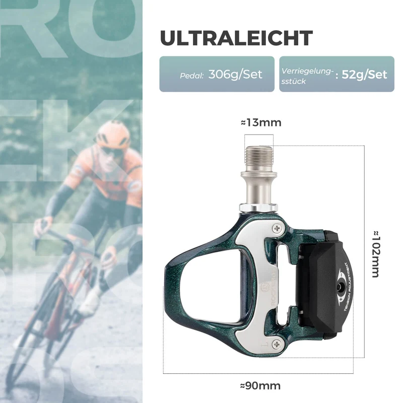 Klickpedale SPD Rennrad Pedale met Einstellbarer Spannung
