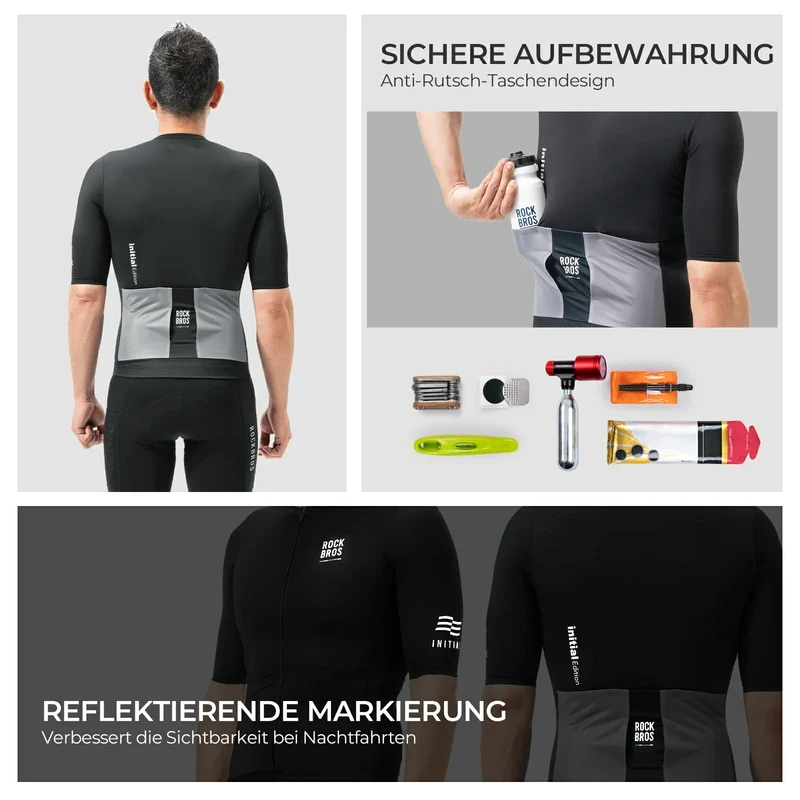 ДАРОГА ДА НЕБА Herren Radtrikot Kurzarm mit Taschen