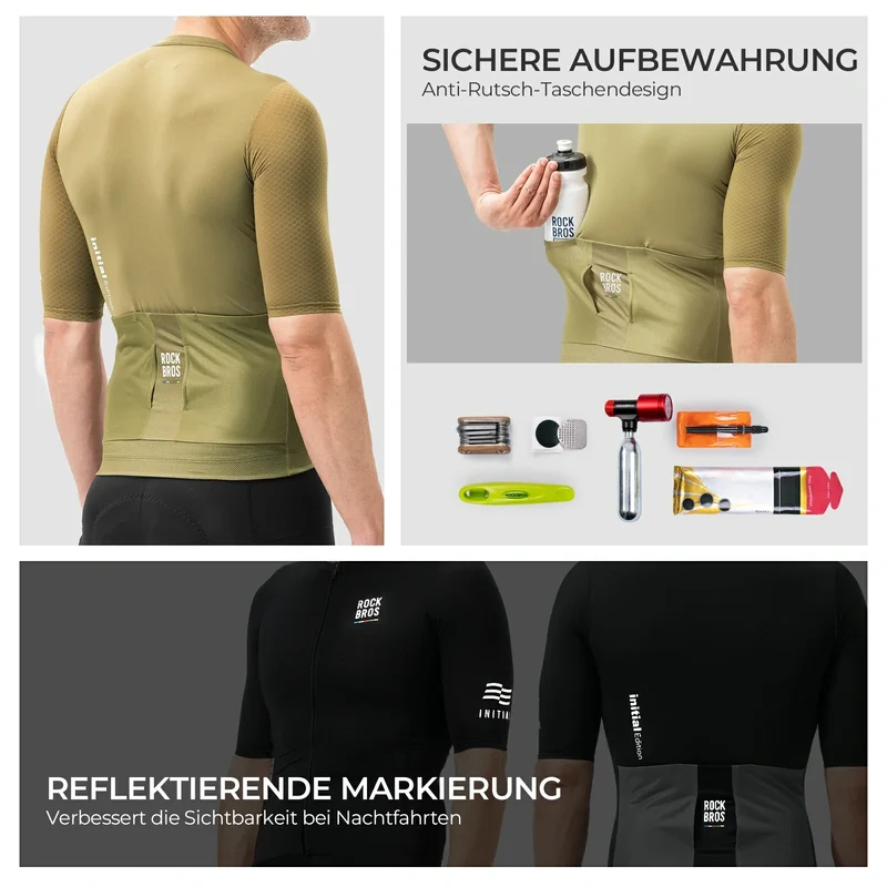 ДАРОГА ДА НЕБА Herren Radtrikot Kurzarm mit Taschen