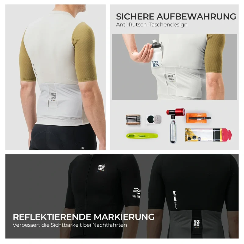 ДАРОГА ДА НЕБА Herren Radtrikot Kurzarm mit Taschen