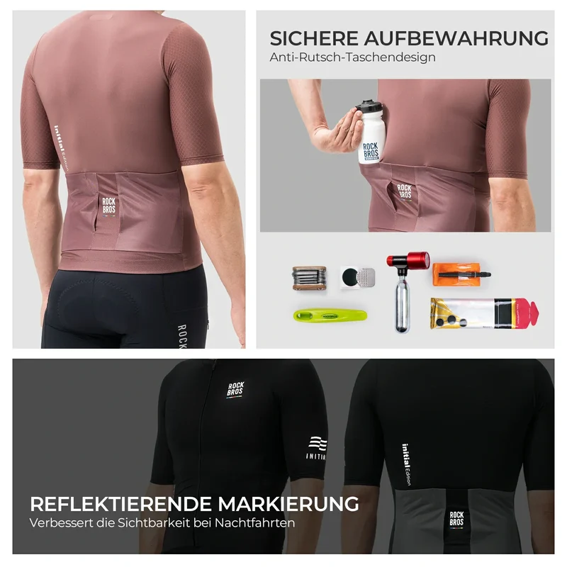 ДАРОГА ДА НЕБА Herren Radtrikot Kurzarm mit Taschen