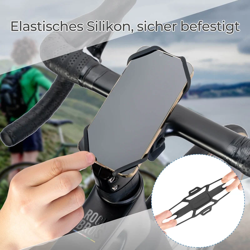 Fahrrad Handyhalterung Stoßdämpfend Kratzfest voor 4"-7" Handy