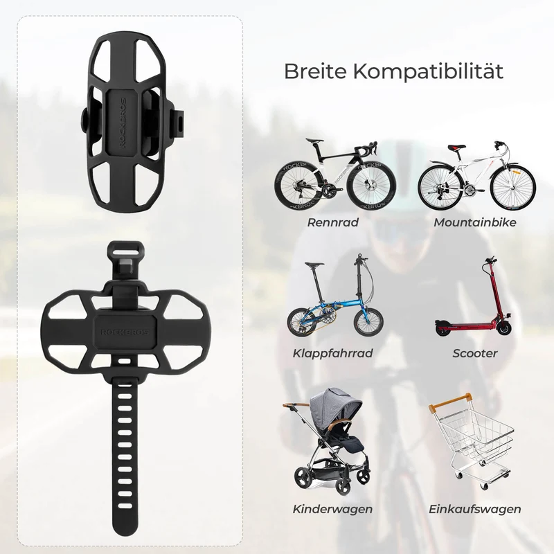 Fahrrad Handyhalterung Stoßdämpfend Kratzfest voor 4"-7" Handy