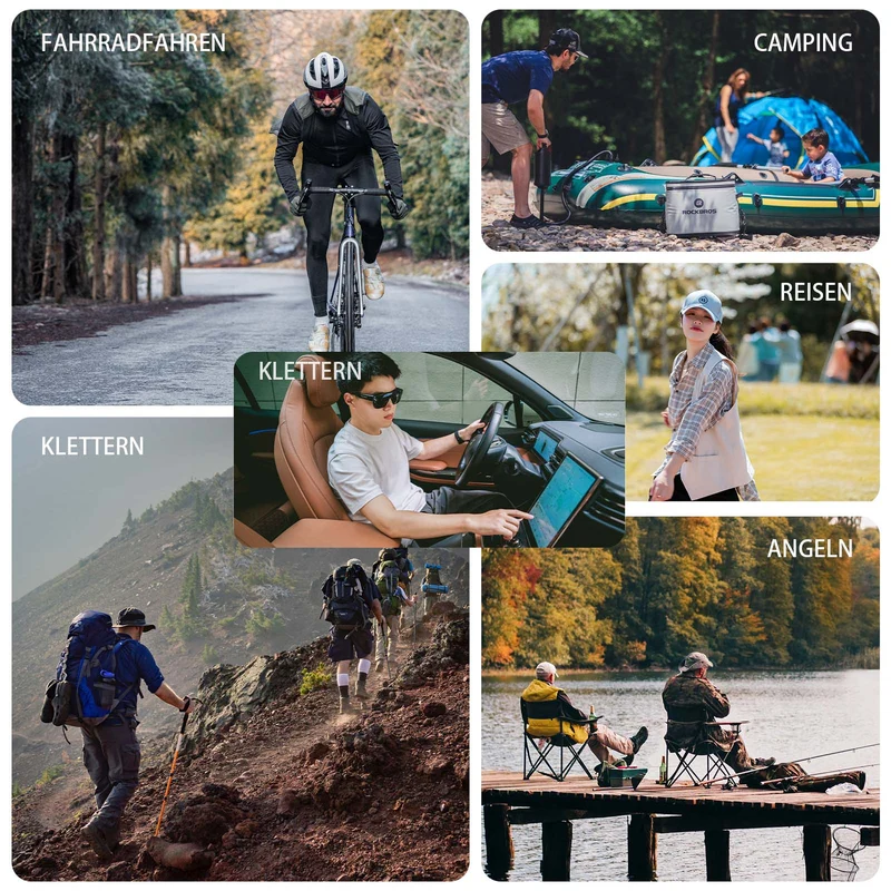 ROCKBROS Polarisierte Fahrradbrille Kurzsichtbrille Überbrille Унісекс Sportbrille