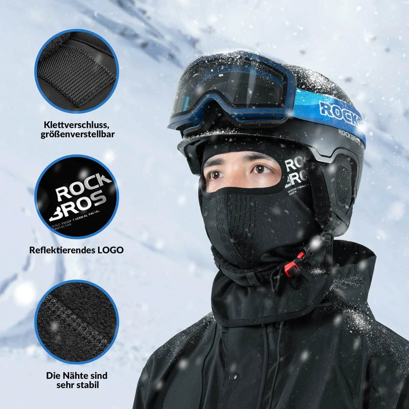 ROCKBROS Sturmhaube voor maximaal comfort en perfecte haarbescherming