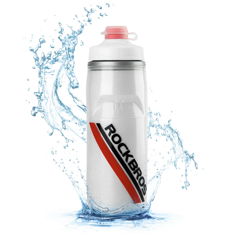 ROCKBROS Fahrradflasche 620 ml Sportflasche met 5 Stunden Kühlhaltefunktion