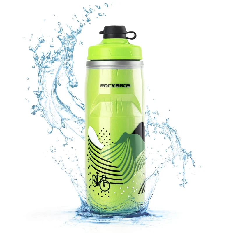 ROCKBROS Fahrradflasche 620 ml Sportflasche met 5 Stunden Kühlhaltefunktion