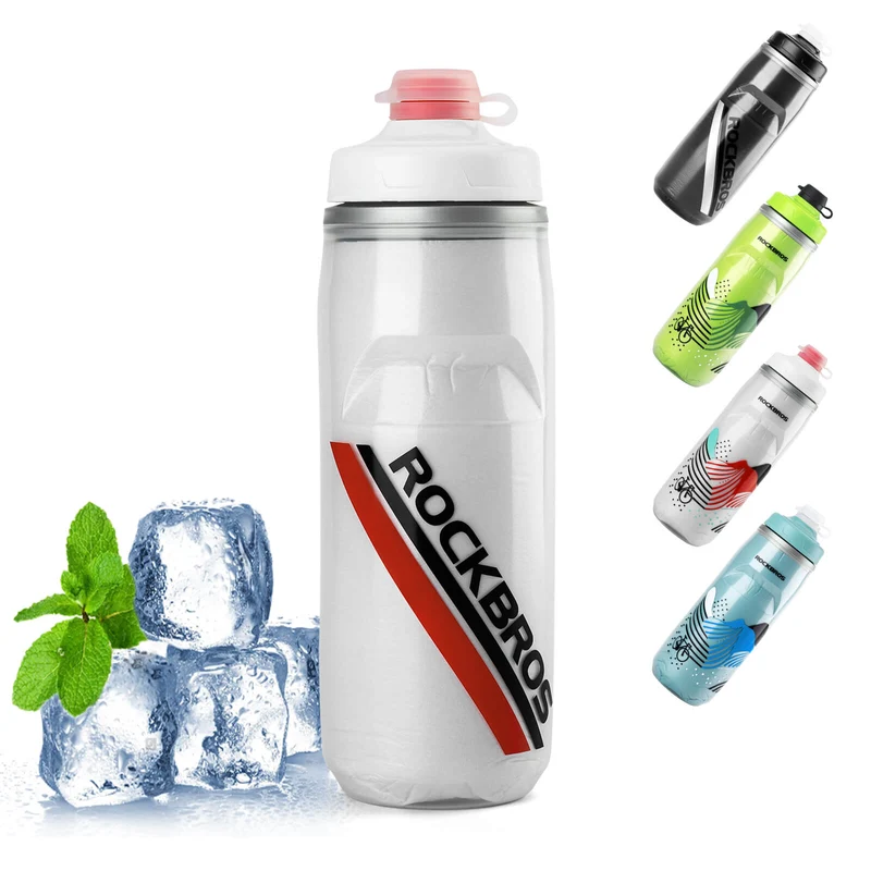 ROCKBROS Fahrradflasche 620 ml Sportflasche met 5 Stunden Kühlhaltefunktion