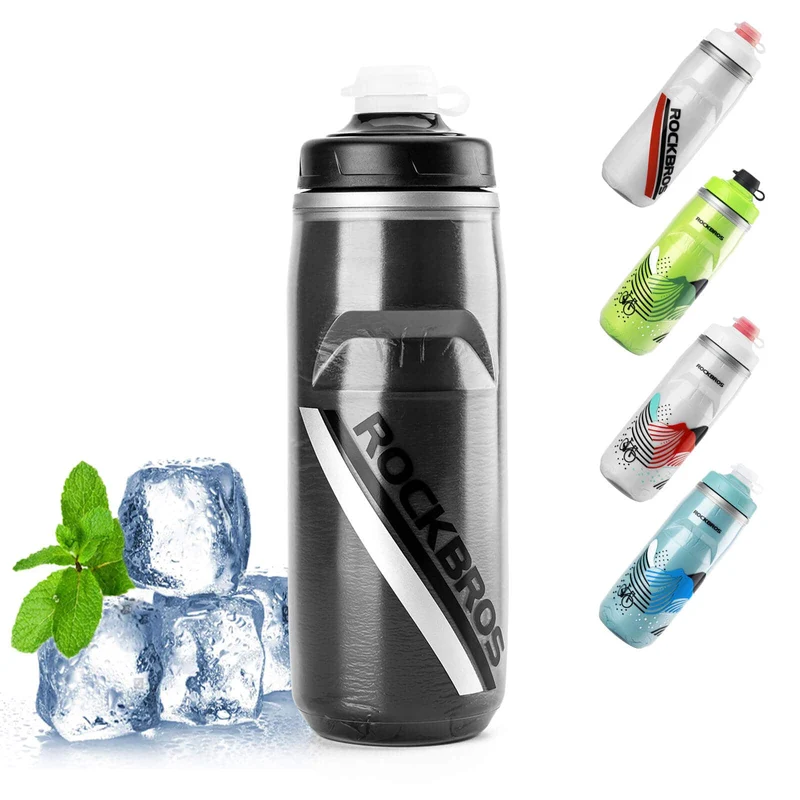 ROCKBROS Fahrradflasche 620 ml Sportflasche met 5 Stunden Kühlhaltefunktion