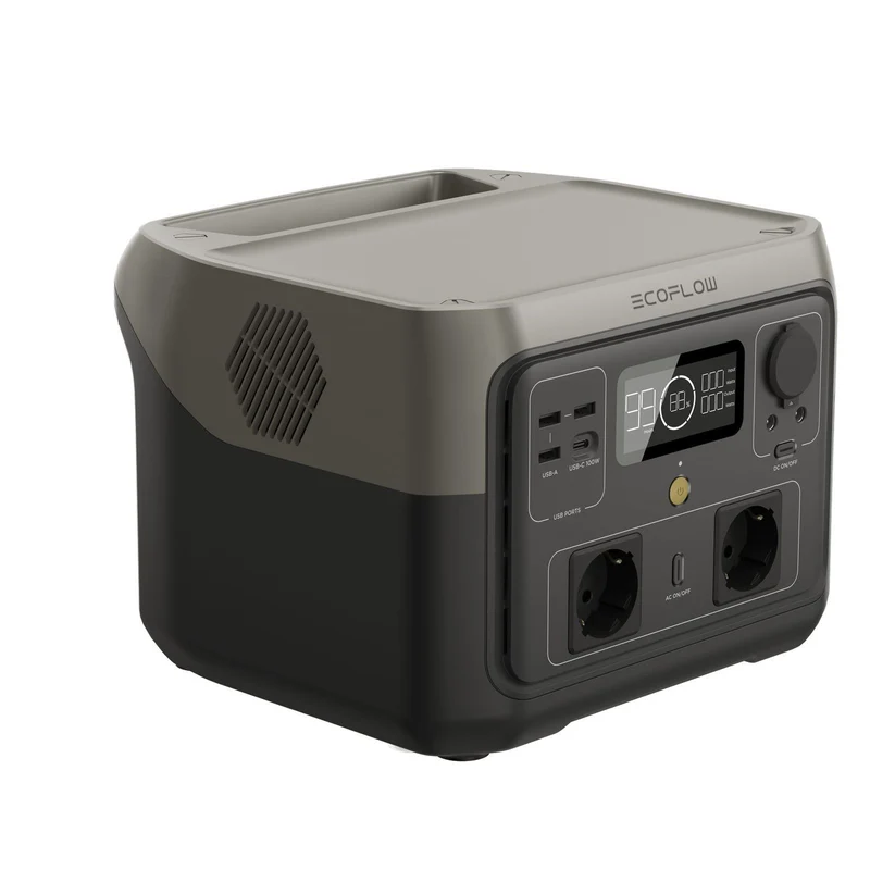 EcoFlow RIVER 2 Max tragbare Powerstation 500 W 512 Wh 6 kg 0% MwSt. (gem. § 12 Abs. 3 UStG)