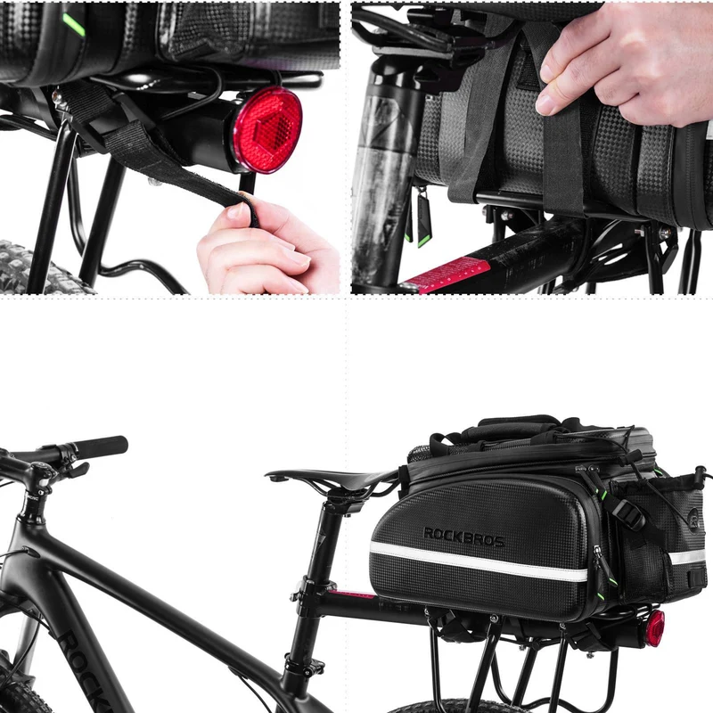 ROCKBROS Fahrrad Gepäckträgertasche 10-35L Wasserdicht Transporttas