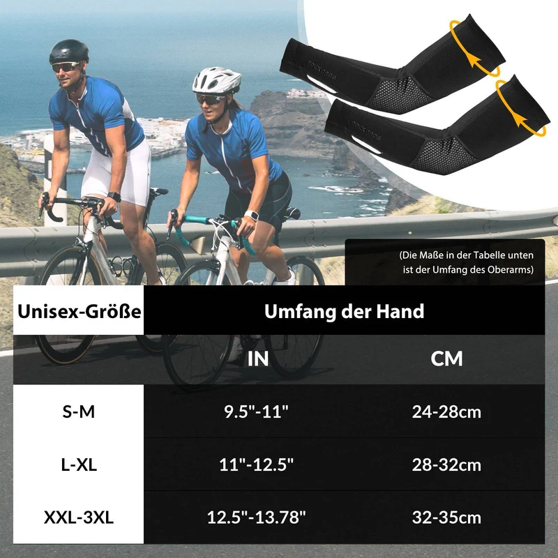 ROCKBROS Radsport Armlinge Winter Anti Rutschen armmouwen