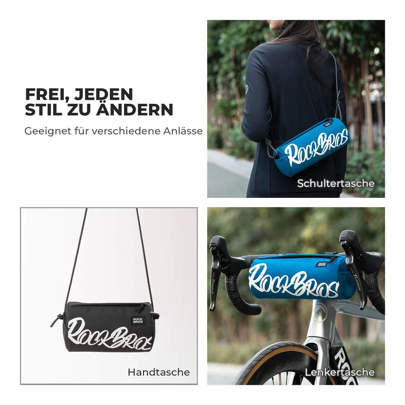 Lenkertasche Klein met Schultergurt 2L/3,6L - SketchRide-serie
