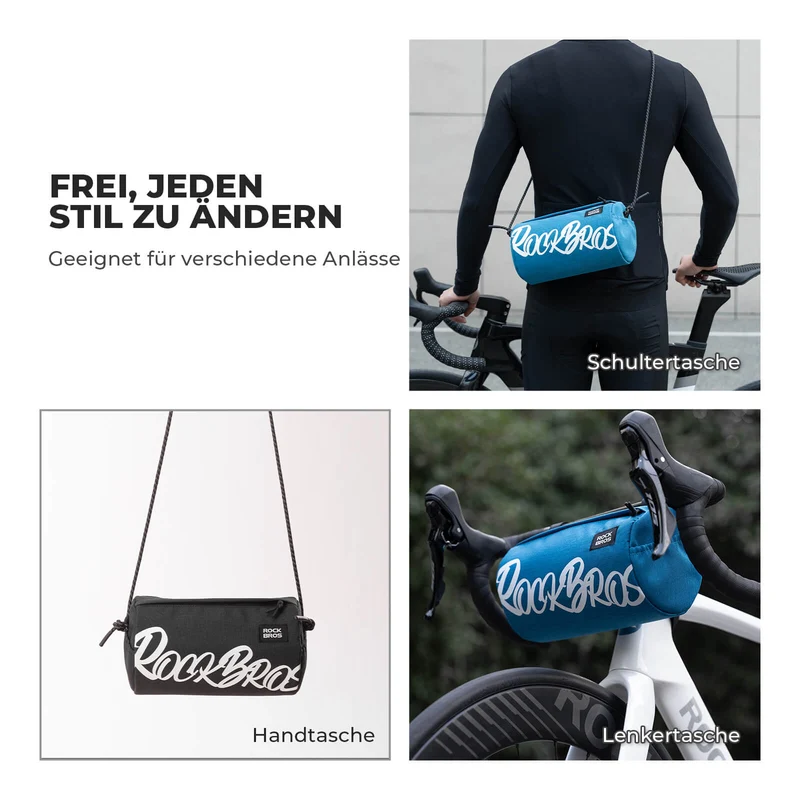 Lenkertasche Klein met Schultergurt 2L/3,6L - SketchRide-serie