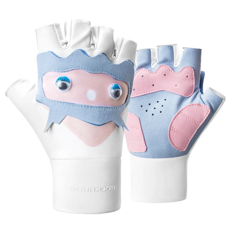 Kinder Halbvinger Fingerlose Fahrradhandschuhe