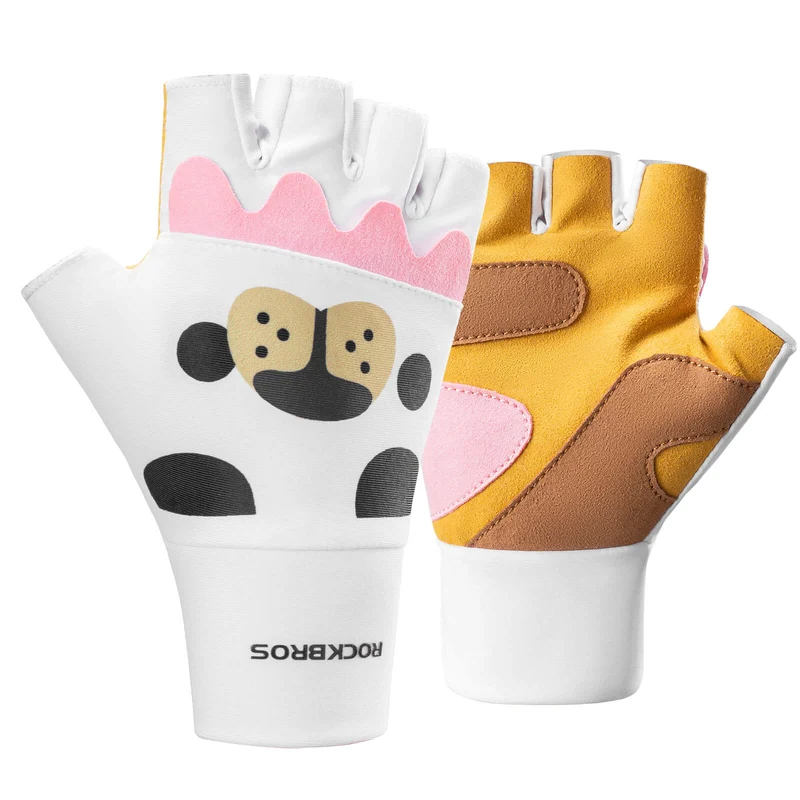 Kinder Halbvinger Fingerlose Fahrradhandschuhe