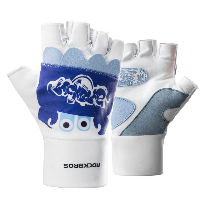 Kinder Halbvinger Fingerlose Fahrradhandschuhe