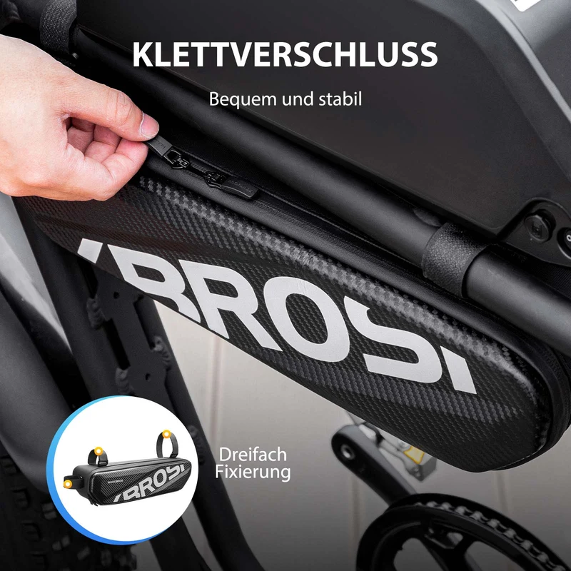 ROCKBROS Fahrrad Rahmentasche Wasserdicht Oberrohr Tasche 4.5L Zwart