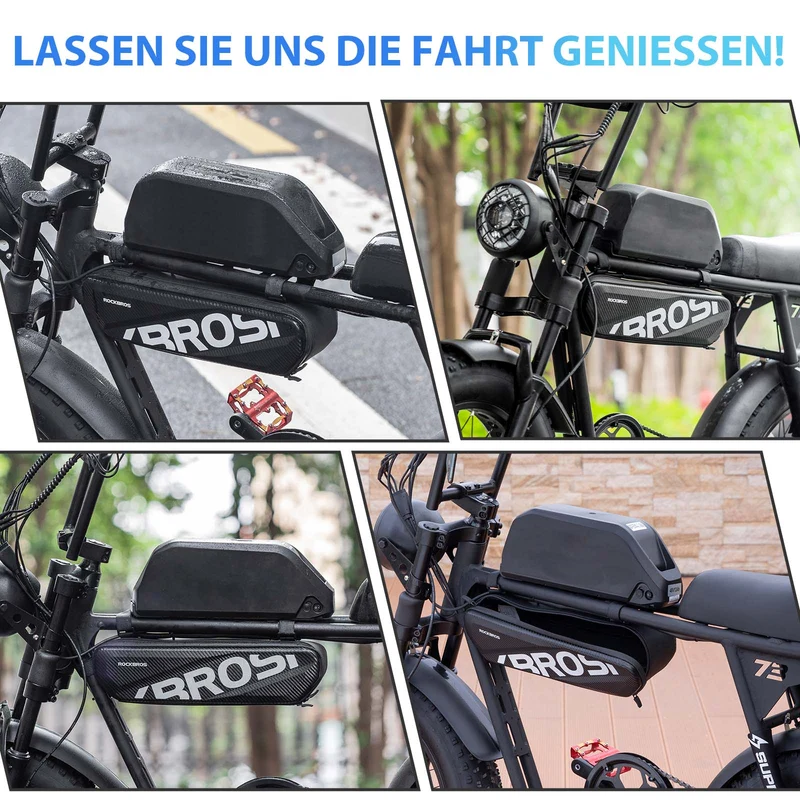 ROCKBROS Fahrrad Rahmentasche Wasserdicht Oberrohr Tasche 4.5L Zwart