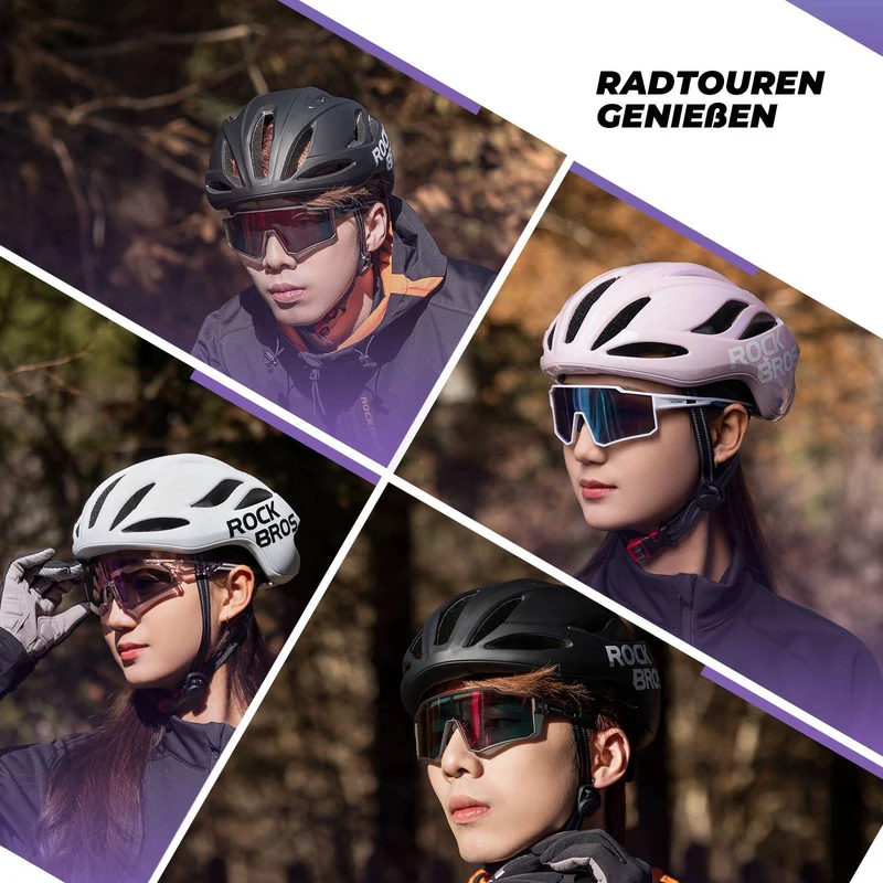 ROCKBROS Fahrradhelm 58-62cm Einstellbare Cityhelm Belüftung унісекс