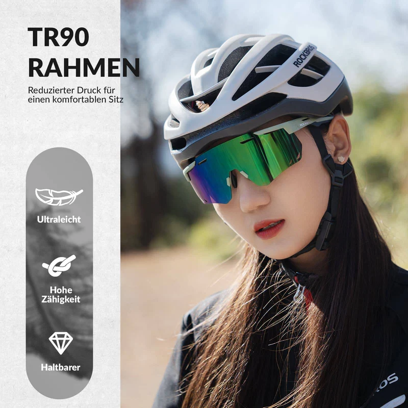 ROCKBROS Ultralicht Fahrradbrille Selbstönende Sonnenbrille met UV400-Schutz